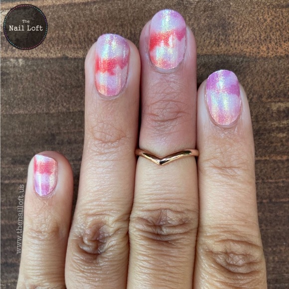 *Retired* Color Street: Painted Dawn | Pastel Pink Clouds Watercolor Purple - Picture 6 of 12